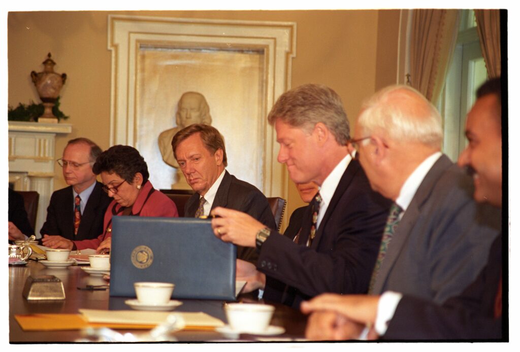 President Clinton signing EO 12866