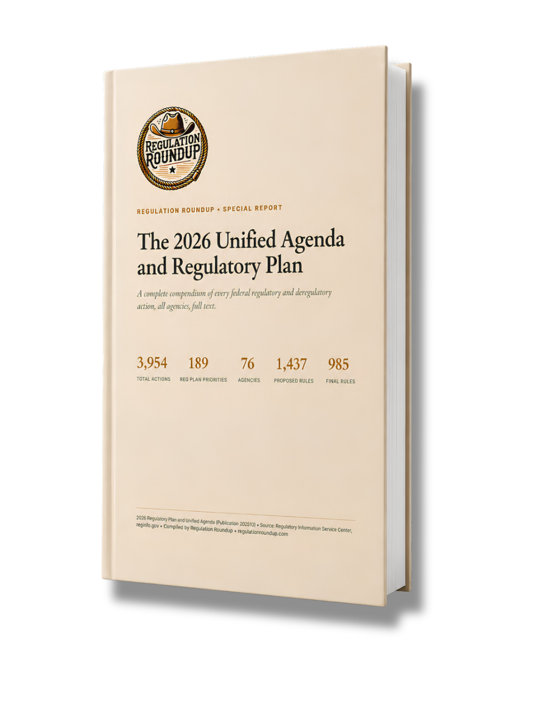 The 2026 Unified Agenda and Regulatory Plan compendium